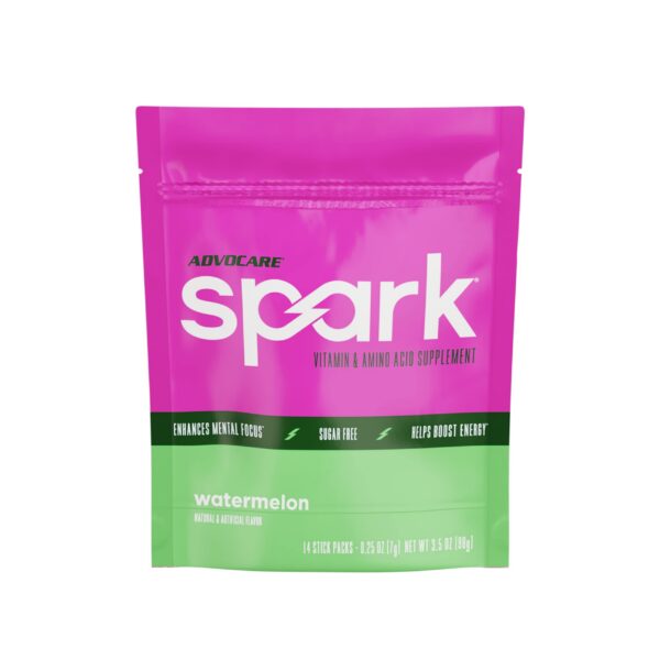 Version 1.0.0 Frente de AdvoCare Spark sabor sandía sticks