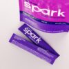 Detalle de la etiqueta AdvoCare Spark sabor uva