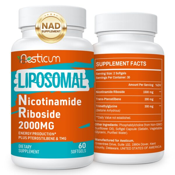 Frente de Aesticum NMNH Liposomal Nicotinamide Riboside