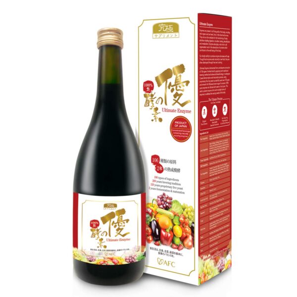 Etiqueta de ingredientes AFC Japan Enzimas Digestivas