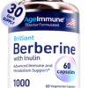 Version 1.0.0 Frontal del envase AgeImmune berberina 1000 mg 60 cápsulas