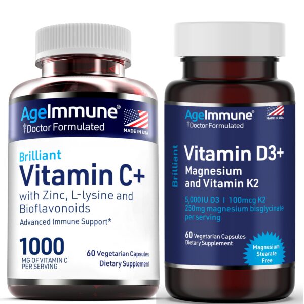 Frasco AgeImmune con D3+ y C+