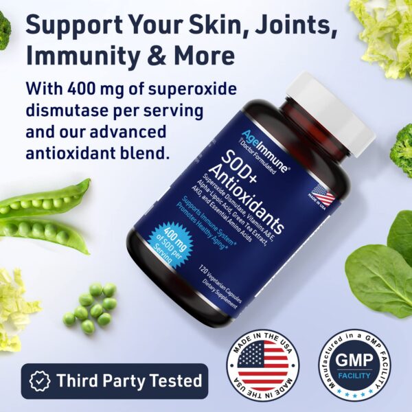 Version 1.0.0 Etiqueta de ingredientes AgeImmune SOD