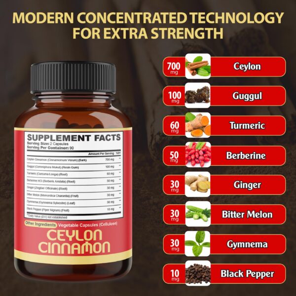 Agobi cápsulas naturales con canela, cúrcuma y jengibre para salud