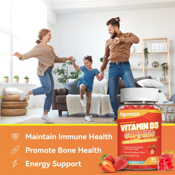 Frasco con 60 gomitas color