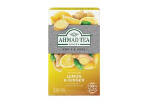 Ahmad Tea Limón y Jengibre infusión bolsitas paquete completo