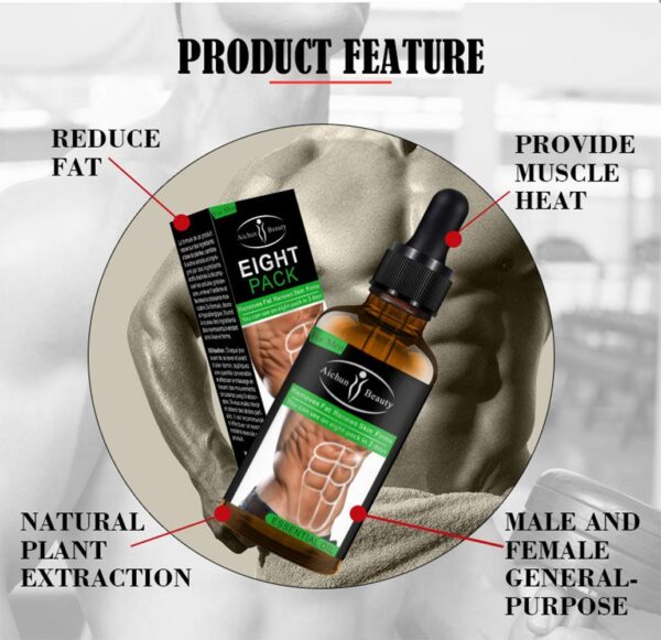 Version 1.0.0 Etiqueta del producto AICHUN BEAUTY aceite abdominal