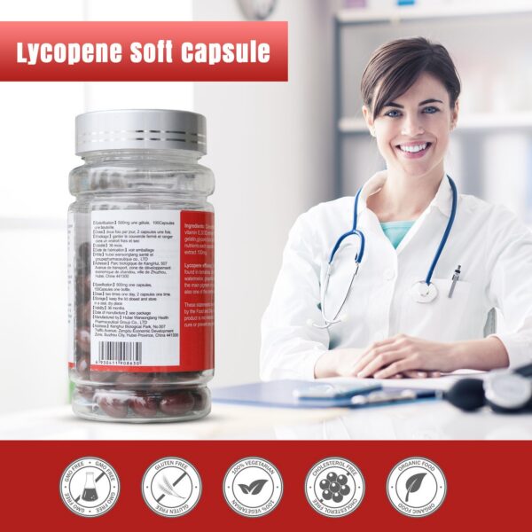 AIHIYO Licopeno cápsulas blandas etiqueta