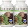 Version 1.0.0 AIM Herbal Fiberblend cápsulas veganas paquete de 2