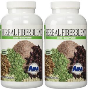AIM Herbal Fiberblend cápsulas veganas paquete de 2