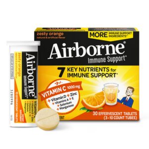Airborne 1000 mg Vitamina C botella frontal