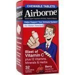 Airborne tabletas masticables sabor berry apoyo inmunológico pack 3