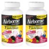 Airborne Vitamina C 1000mg y Zinc tabletas masticables sabor berry