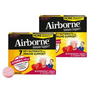 Airborne vitamina C efervescente con zinc soporte inmunológico