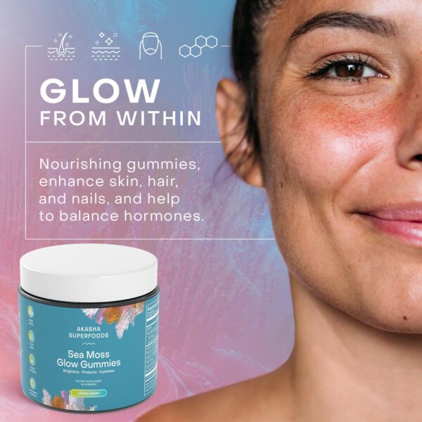 Suplemento Akasha Superfoods gummies para cabello piel y uñas saludable