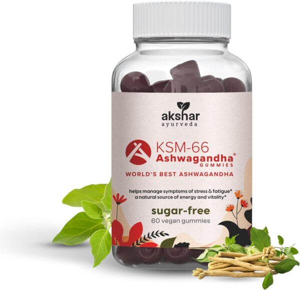 Gomitas AKSHAR Ashwagandha KSM-66 vista frontal