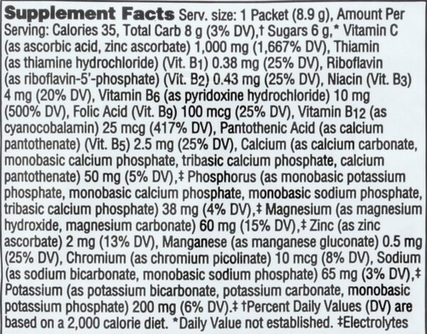 Emergen-C strawberry kiwi ingredients