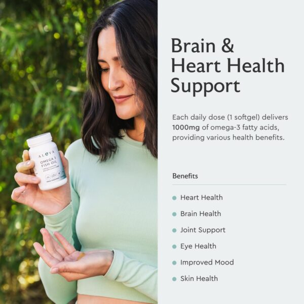 Etiqueta de Omega-3 con detalles