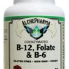 Frasco de AlchePharma B-12 coenzimado tabletas masticables
