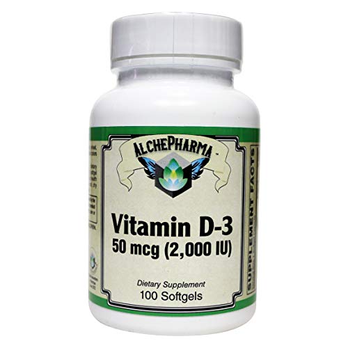 AlchePharma cápsulas blandas vitamina d3 2000 ui lanolina sin gluten