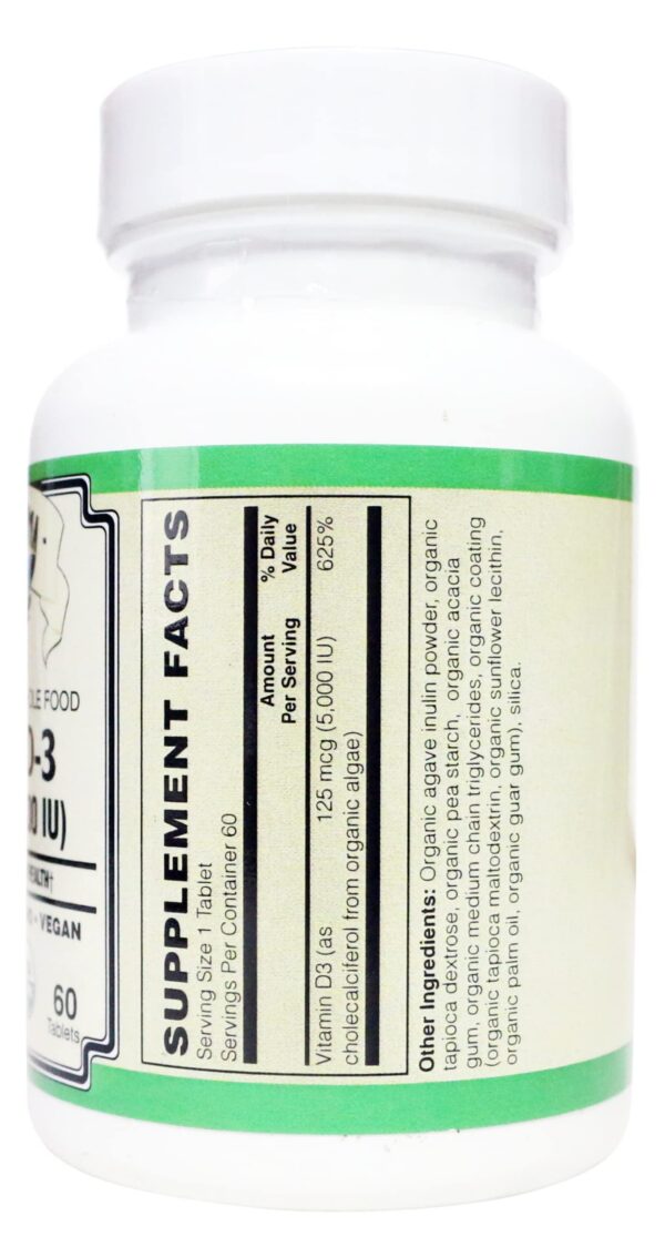 AlchePharma Vitamina D3 caja lateral y tabletas