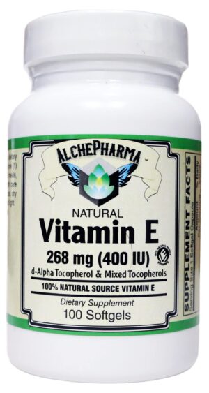 AlchePharma vitamina e cápsula blanda 100 unidades