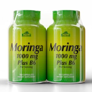 ALFA VITAMINS moringa botellas 2 paquetes.
