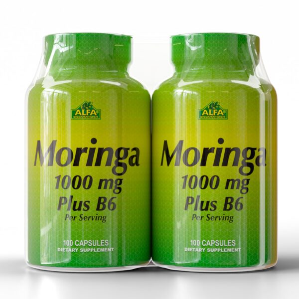 ALFA VITAMINS moringa botellas 2 paquetes.