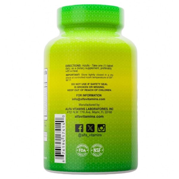 ALFA VITAMINS multivitaminas tableta detalle