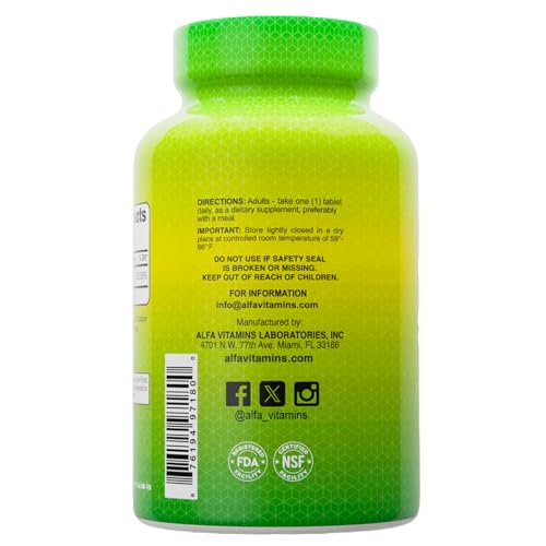 ALFA VITAMINS suplemento biotina apoyo cabello y uñas