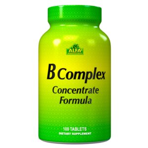 Version 1.0.0 Alfa Vitamins suplemento complejo B 100 tabletas envase verde