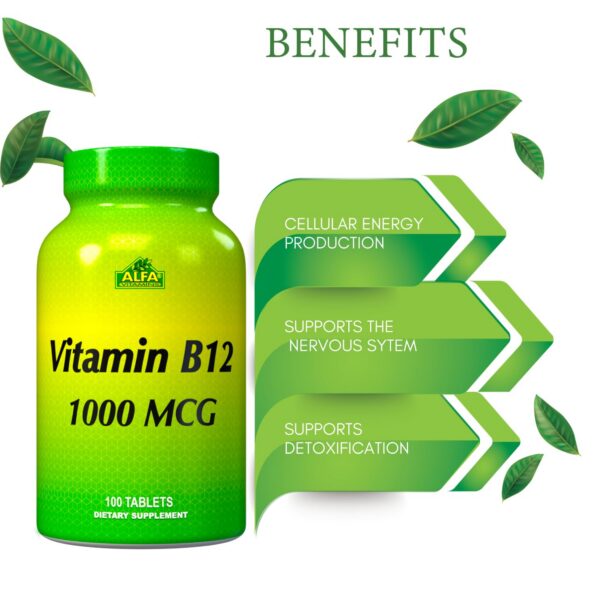 ALFA VITAMINS suplemento vitamina B12 para metabolismo