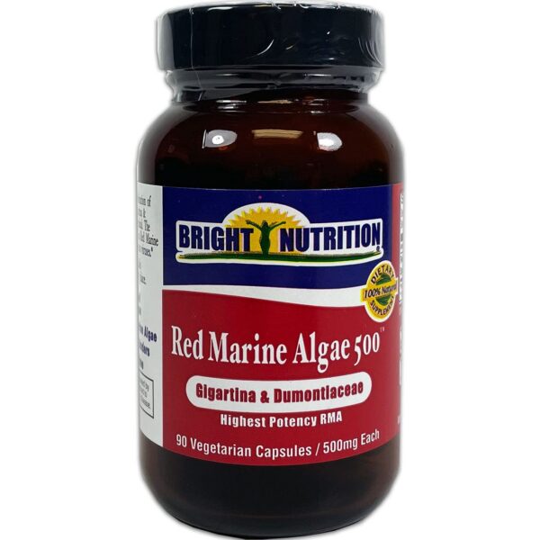 Alga marina roja 500mg Bright Nutrition 90 cápsulas vegetarianas