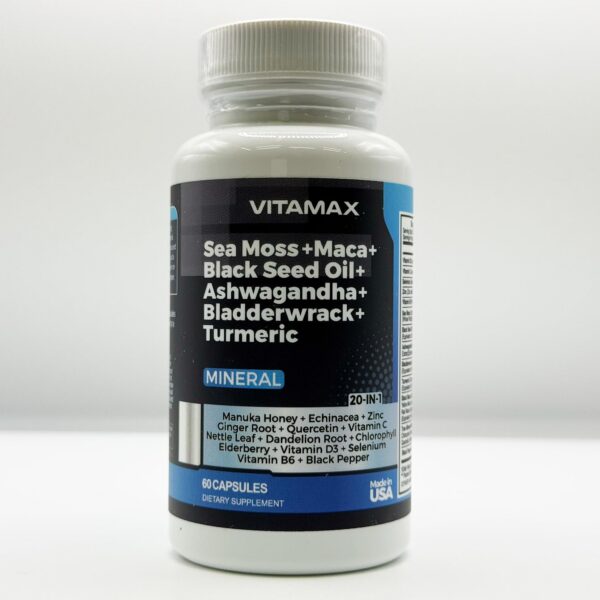 Algas marinas suplemento vegano 60 cápsulas Vitamax