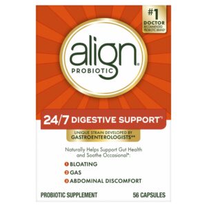 Version 1.0.0 Align probiótico suplemento digestivo 56 cápsulas salud intestinal