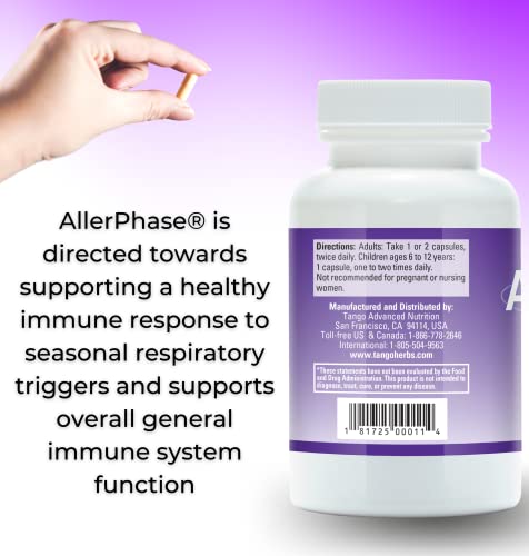 Alivio natural AllerPhase para vías respiratorias y alergias