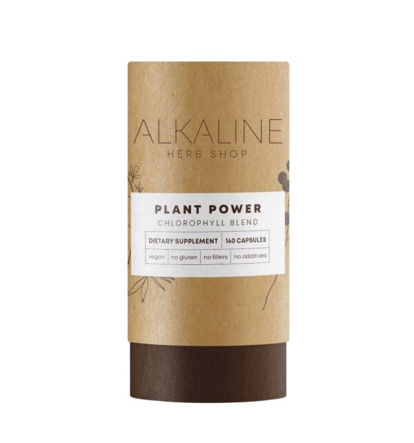 Alkaline Herb Shop Plant Power botella 140 cápsulas