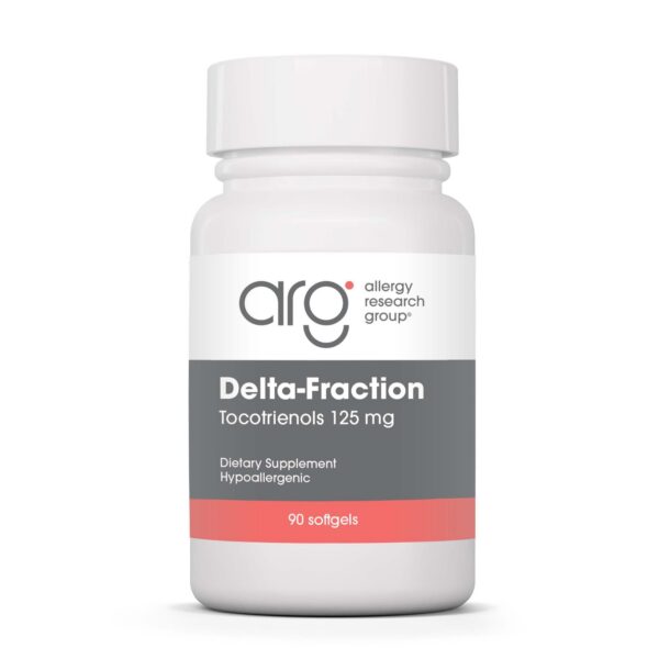 Botella frontal de Delta-Fraction Tocotrienols de Allergy Research Group