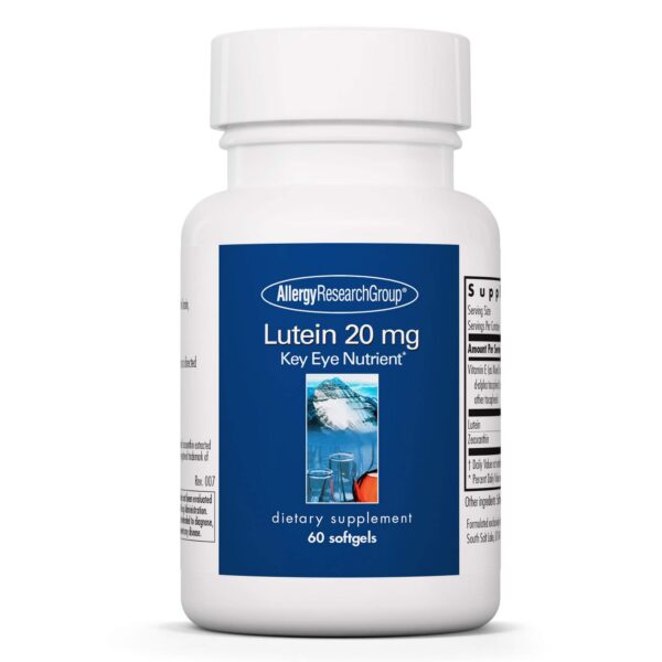 Botella Allergy Research Group luteína zeaxantina