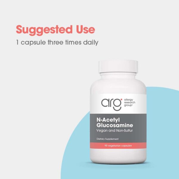 Frasco azul Allergy Research Group cápsulas