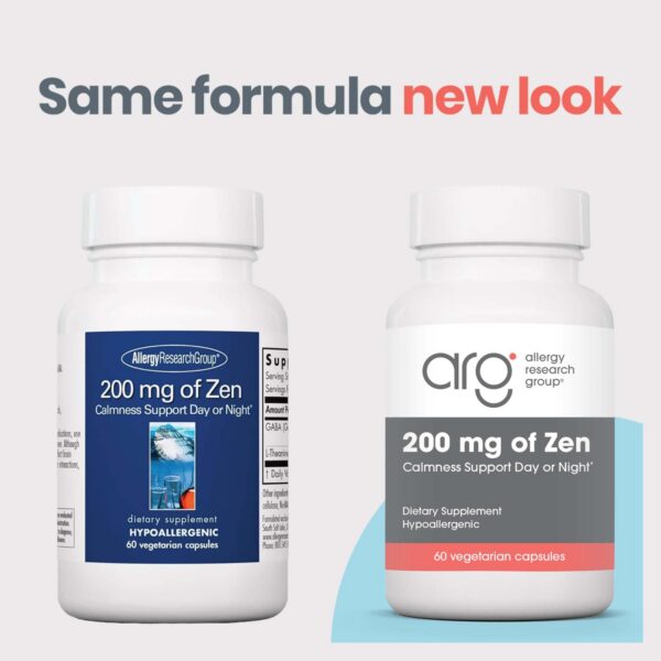 Etiqueta del producto Zen GABA L-Theanine