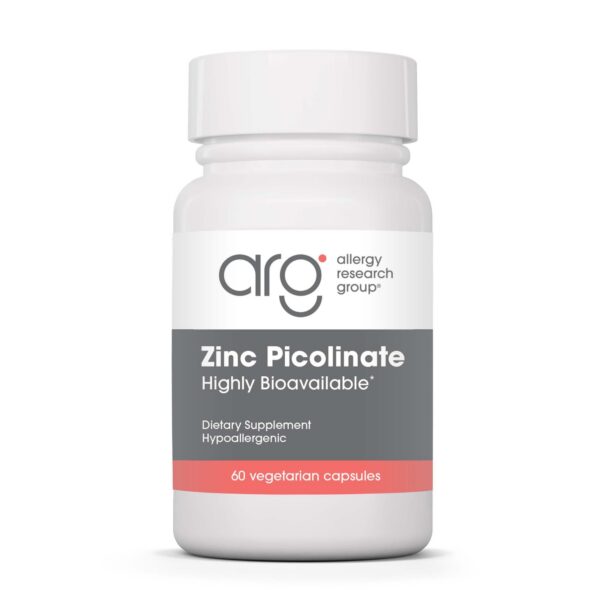 Frasco Allergy Research Group Zinc Picolinato front