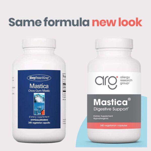 Etiqueta frontal del producto Mastica