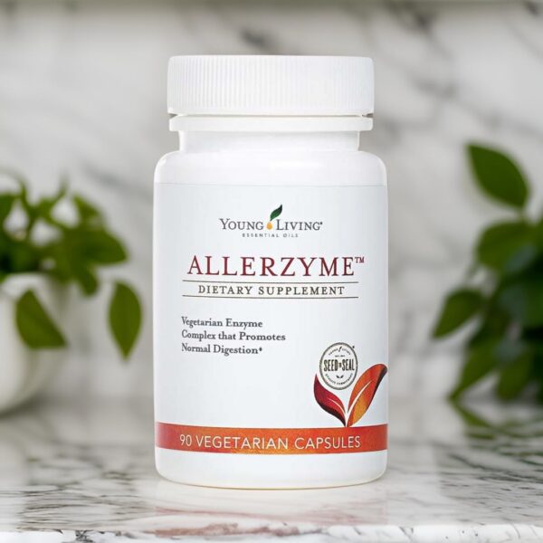 Allerzyme etiqueta y frasco