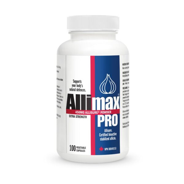 Suplemento Allimax Pro 450mg ajo 100 vegicápsulas