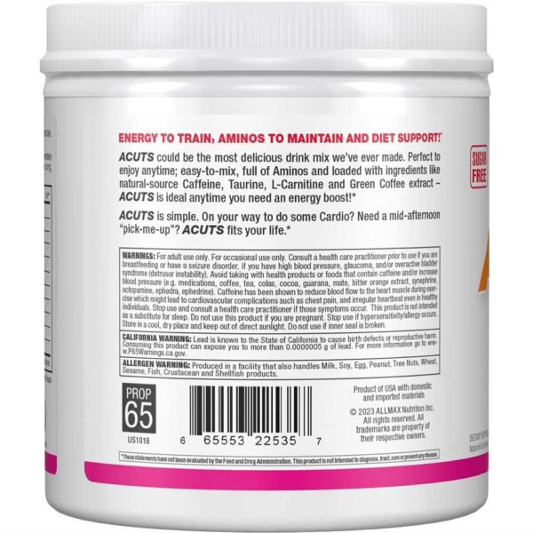 ALLMAX A:CUTS Pink Lemonade 210 g empaque