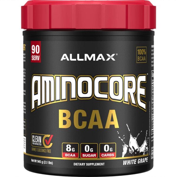 ALLMAX AMINOCORE BCAA polvo envase frontal
