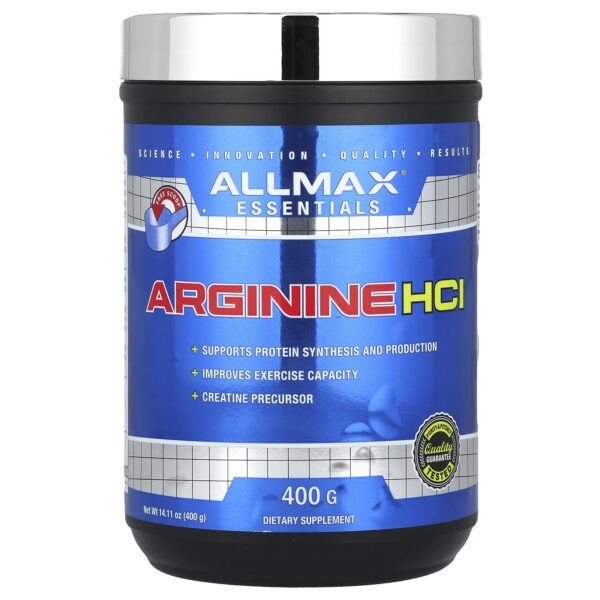 Frontal de ALLMAX Arginine HCl polvo fermentado 400 g