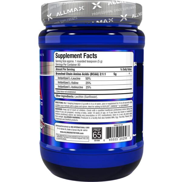 Frasco con polvo BCAA