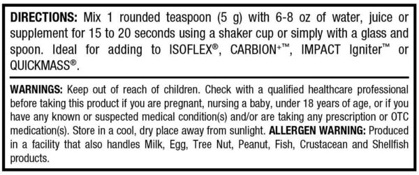 Tabla de información nutricional